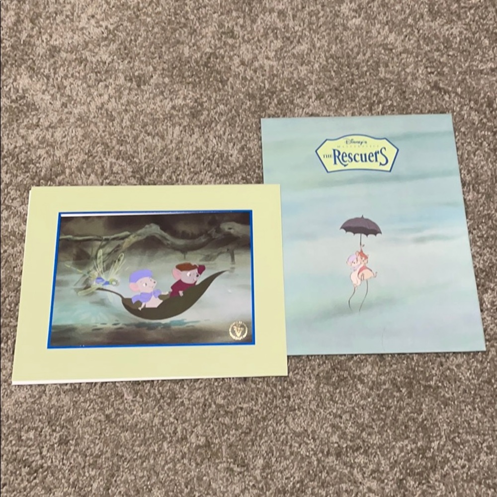 Disney The Rescuers lithograph